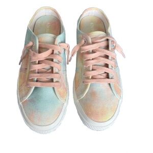 Superga Tie Dye Mules Lace Up Sneakers Size 40